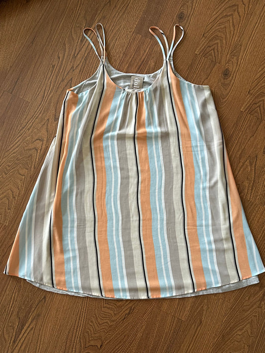 ANTHROPOLOGIE DOLAN Left Coast Laurel Striped
Spaghetti Strap Slip dress